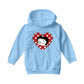 Betty Boop Polka Dot Heart Kids Hooded Sweatshirt