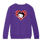 Betty Boop Polka Dot Heart Kids Sweatshirt