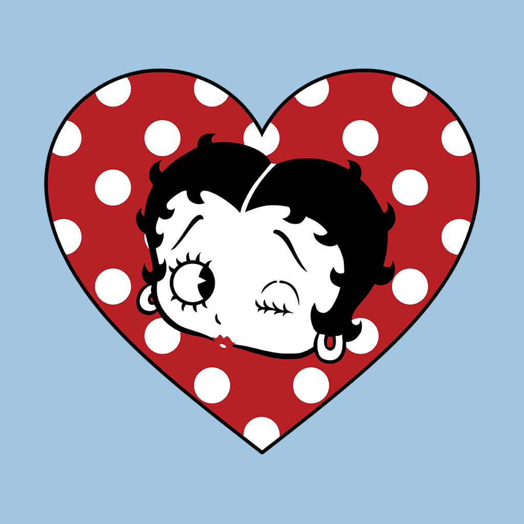 Betty Boop Polka Dot Heart Kids T-Shirt
