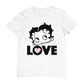 Betty Boop Love Face Polka Heart Men's T-Shirt