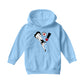 Betty Boop Exclamation Heart Heel Pose Kids Hooded Sweatshirt