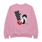 Betty Boop Polka Dot Exclamation Heart Women's Sweatshirt