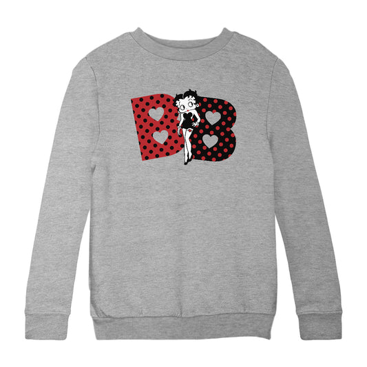 Betty Boop Polka Dot BB's Kids Sweatshirt