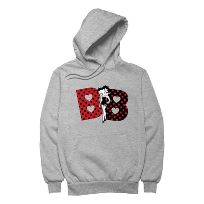 Betty Boop Polka Dot BB's Women's Hooded Sweatshirt