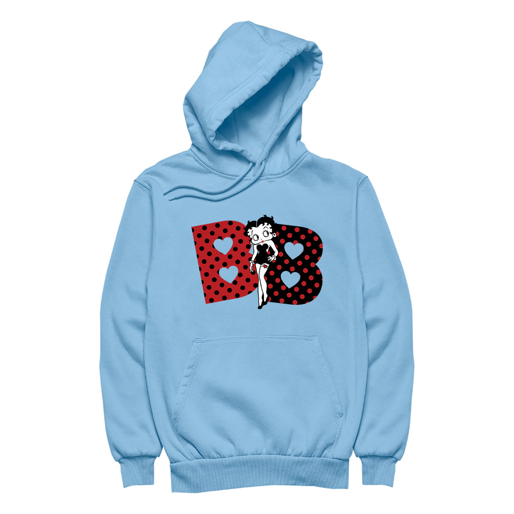 Betty Boop Polka Dot BB's Women's Hooded Sweatshirt