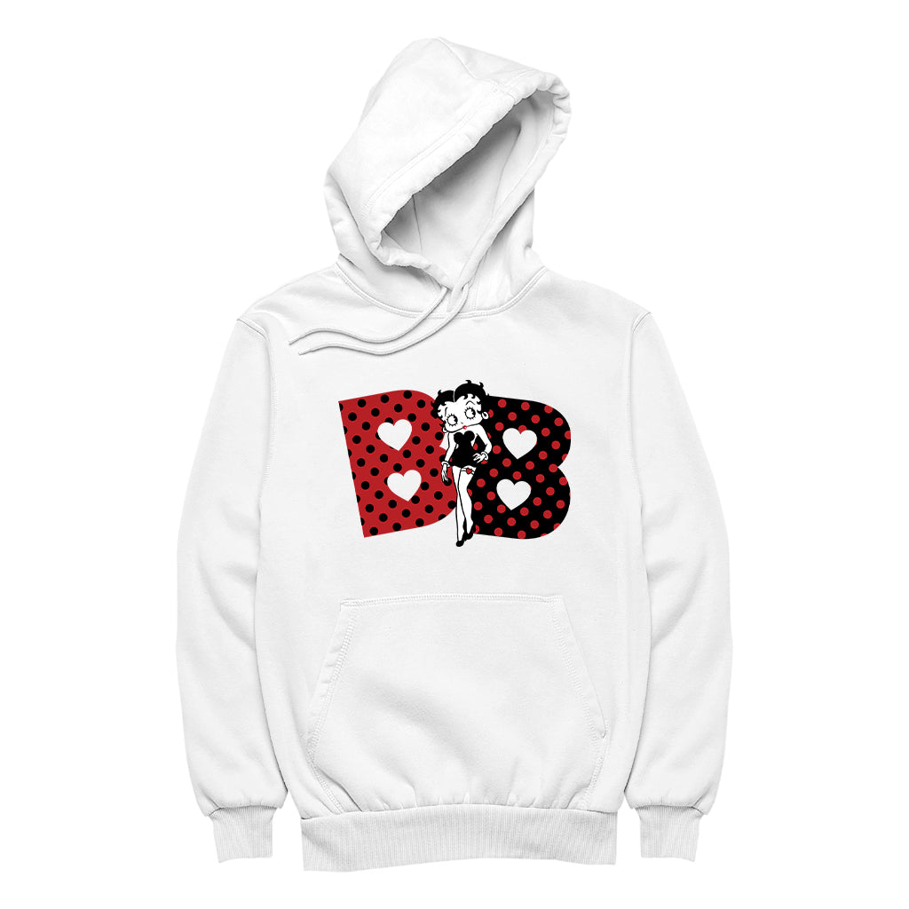 Betty Boop Polka Dot BB's Women's Hooded Sweatshirt