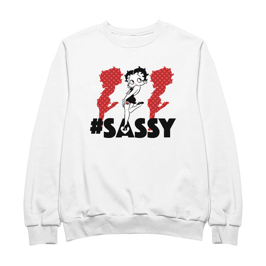 Betty Boop #Sassy Polka Dot Silhouettes Men's Sweatshirt