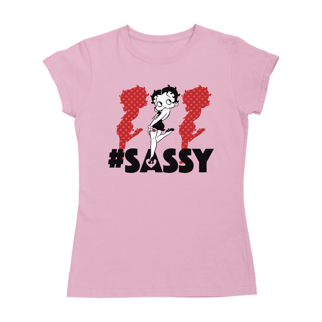 Betty Boop #Sassy Polka Dot Silhouettes Women's T-Shirt