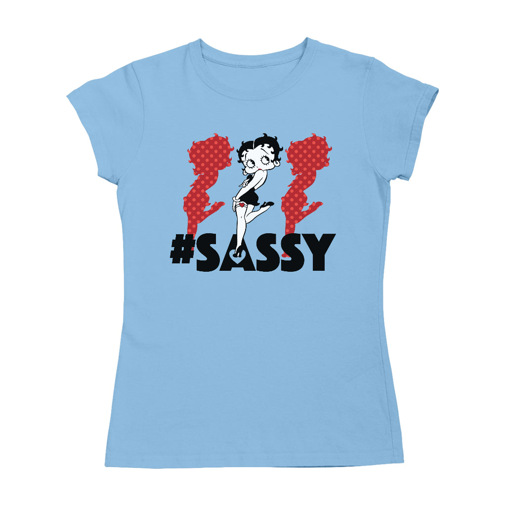 Betty Boop #Sassy Polka Dot Silhouettes Women's T-Shirt