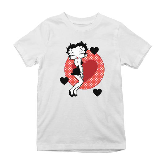Betty Boop Love Hearts Kids T-Shirt