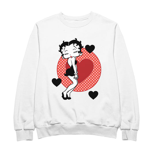 Betty Boop Love Hearts Men's Sweatshirt