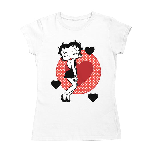 Betty Boop Love Hearts Women's T-Shirt