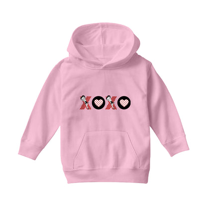 Betty Boop XOXO Polka Dot Letters Kids Hooded Sweatshirt