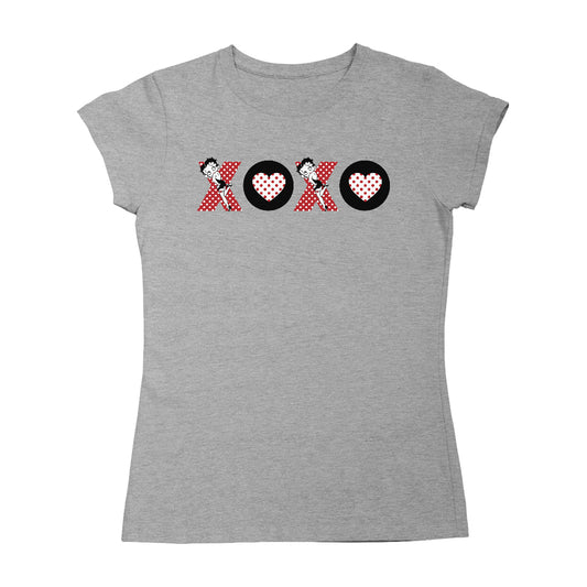 Betty Boop XOXO Polka Dot Letters Women's T-Shirt