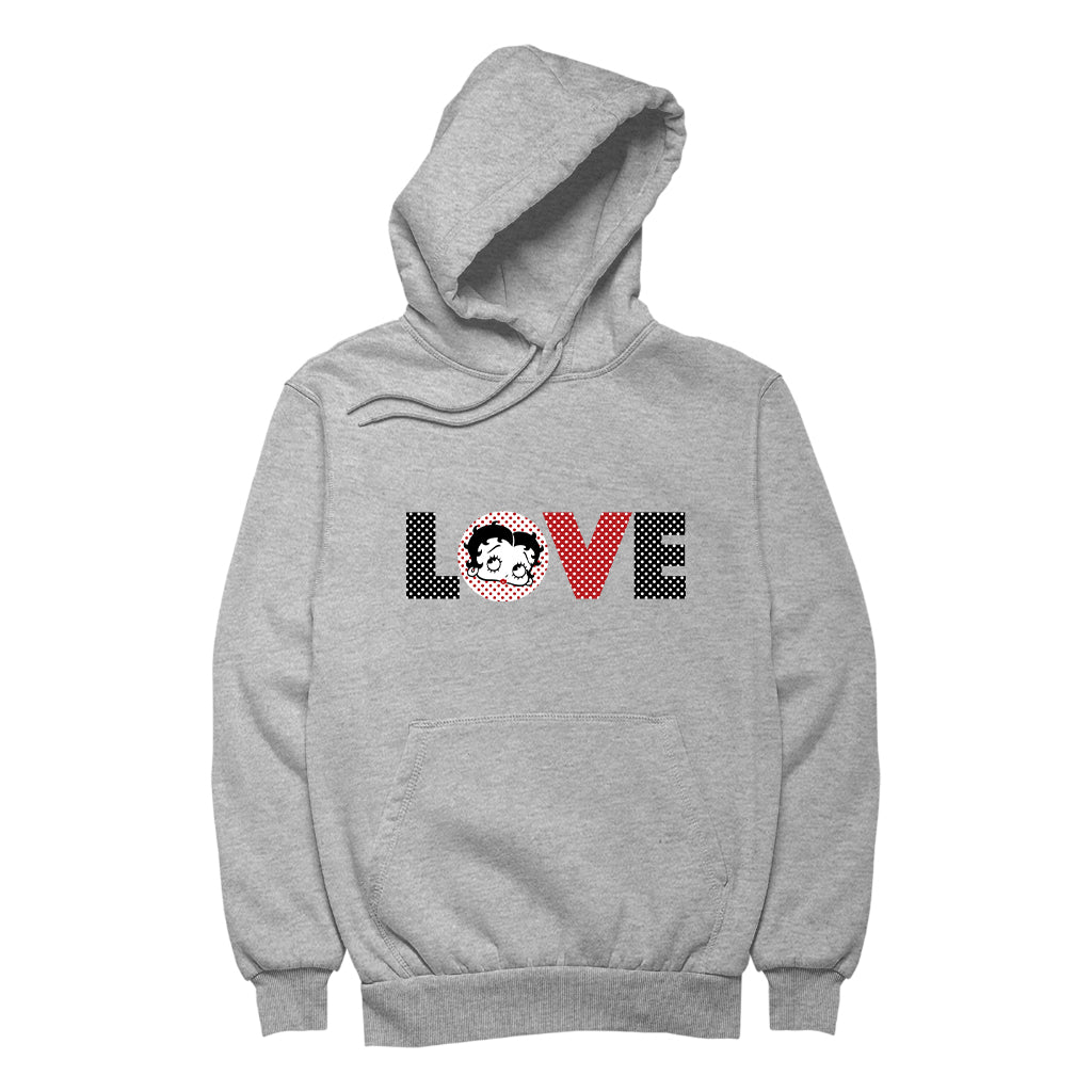 Betty Boop Polka Love Men's Hooded Sweatshirt