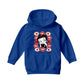 Betty Boop Lips & Hearts Kids Hooded Sweatshirt