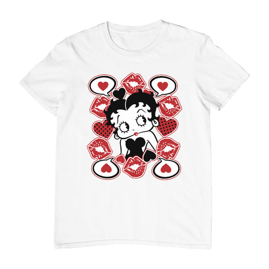 Betty Boop Lips & Hearts Men's T-Shirt