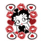 Betty Boop Lips & Hearts Kids T-Shirt