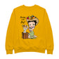 Betty Boop Putting On The Dog Pudgy Men's Sweatshirt