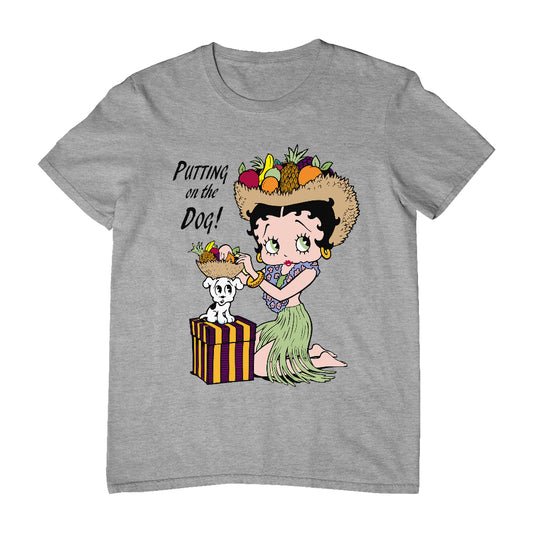 Betty Boop Putting On The Dog Pudgy Men's T-Shirt