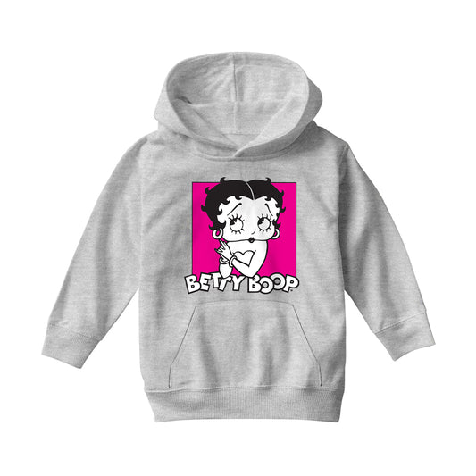 Betty Boop Classic Hands Together Kids Hooded Sweatshirt