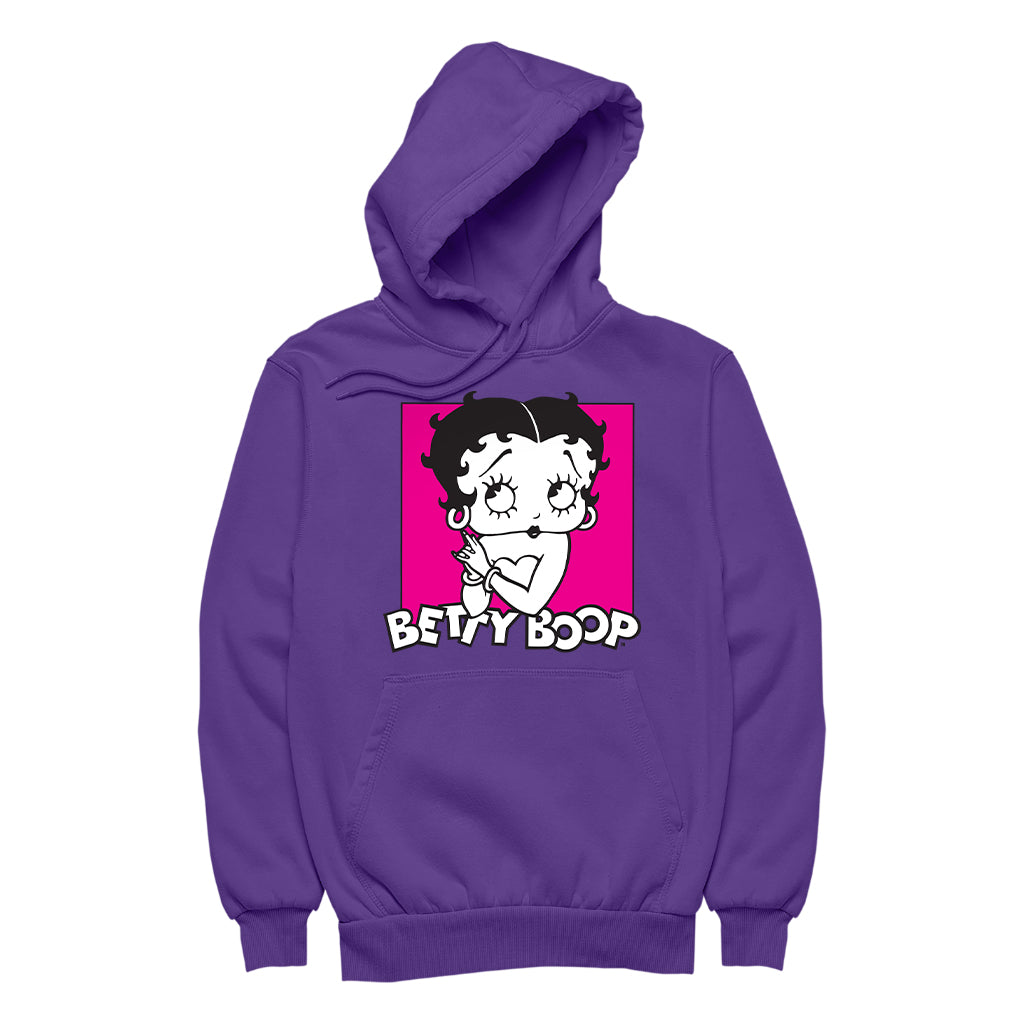 Betty Boop Classic Hands Together Men's Hooded Sweatshirt