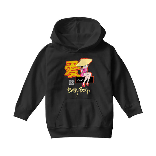 Betty Boop Mandarin Love Character Kids Hooded Sweatshirt