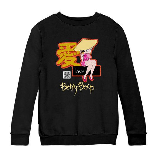 Betty Boop Mandarin Love Character Kids Sweatshirt