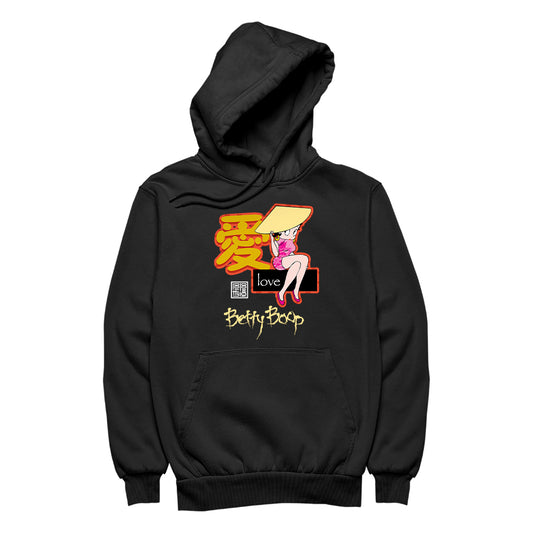 Betty Boop Mandarin Love Character Men's Hooded Sweatshirt