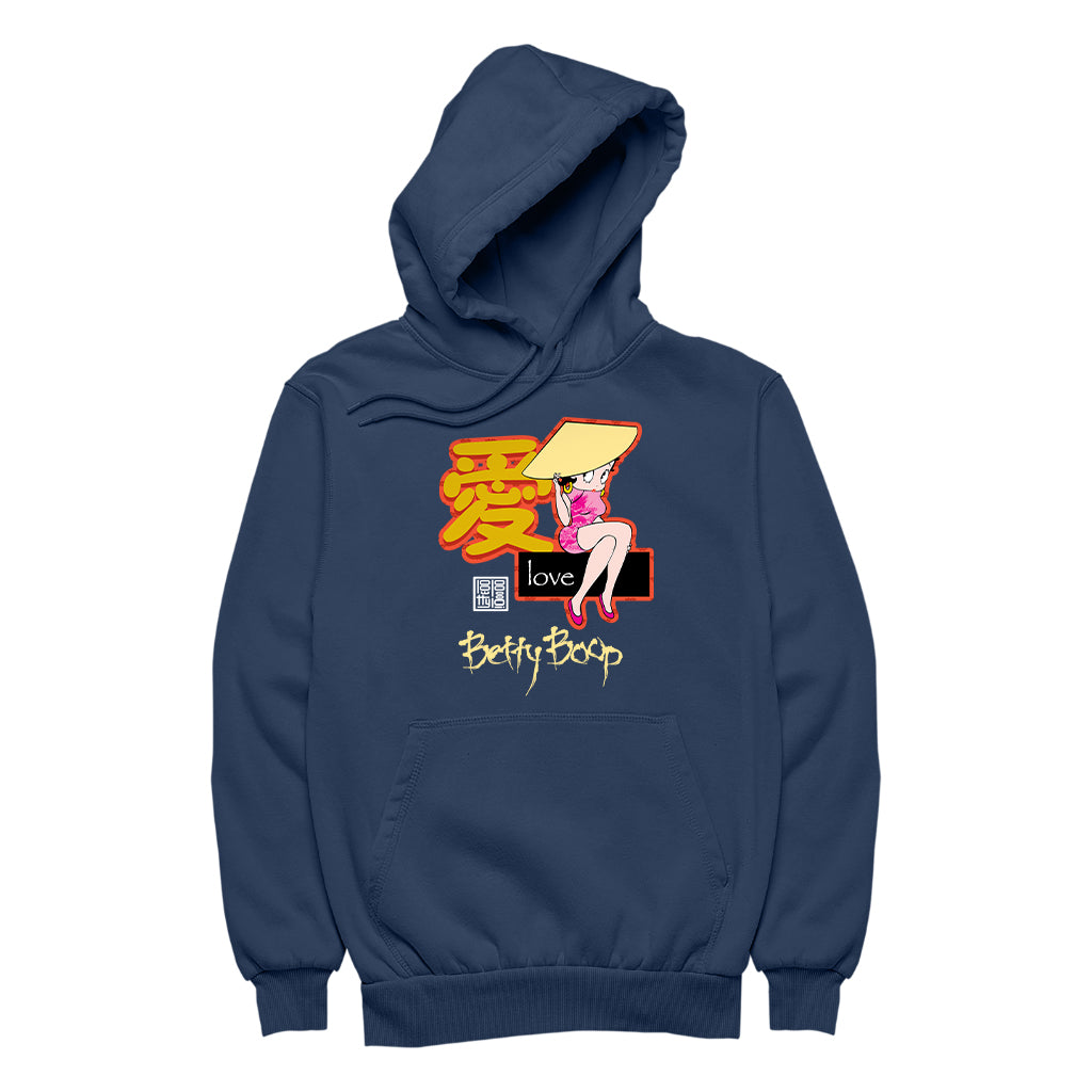 Betty Boop Mandarin Love Character Men's Hooded Sweatshirt