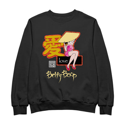 Betty Boop Mandarin Love Character Men's Sweatshirt
