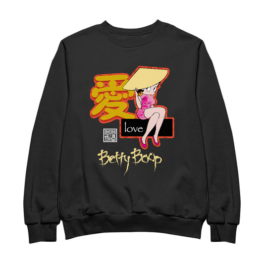 Betty Boop Mandarin Love Character Men's Sweatshirt
