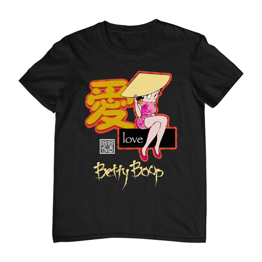 Betty Boop Mandarin Love Character Men's T-Shirt