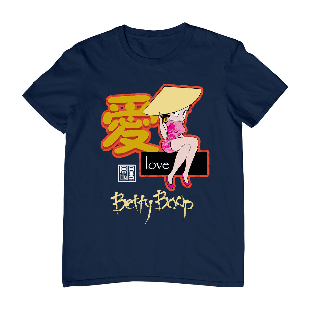 Betty Boop Mandarin Love Character Men's T-Shirt
