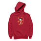 Betty Boop Red Chinese Dress with Pandas Men's Hooded Sweatshirt
