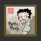 Betty Boop Jade bangles and Mountains Background Kids Hooded Sweatshirt