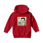 Betty Boop Jade bangles and Mountains Background Kids Hooded Sweatshirt