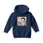Betty Boop Jade bangles and Mountains Background Kids Hooded Sweatshirt