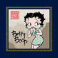 Betty Boop Jade bangles and Mountains Background Kids Hooded Sweatshirt
