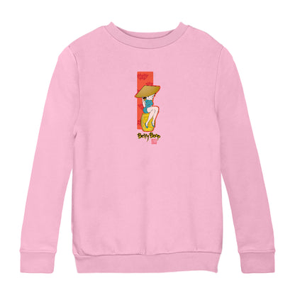 Betty Boop Gold Love Character Barrel Kids Sweatshirt