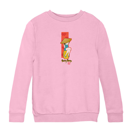Betty Boop Gold Love Character Barrel Kids Sweatshirt