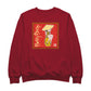 Betty Boop Red Lotus Flower on Barrel Men's Sweatshirt