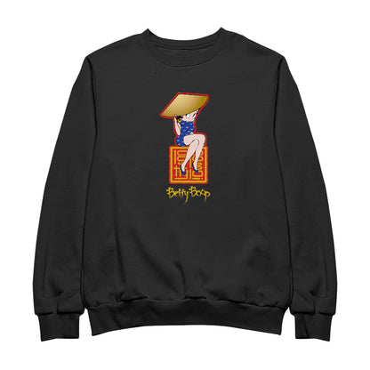 Betty Boop Betty Boop Asian Style Name Stamp Men's Sweatshirt