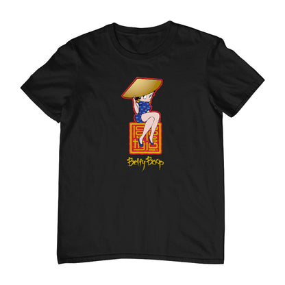 Betty Boop Betty Boop Asian Style Name Stamp Men's T-Shirt