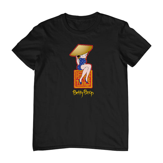 Betty Boop Betty Boop Asian Style Name Stamp Men's T-Shirt