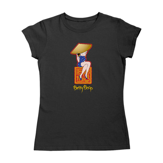 Betty Boop Betty Boop Asian Style Name Stamp Women's T-Shirt