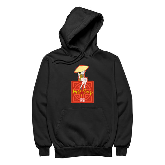 Betty Boop Betty in Dragon Dress with Hat Men's Hooded Sweatshirt