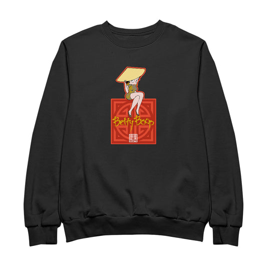 Betty Boop Betty in Dragon Dress with Hat Men's Sweatshirt