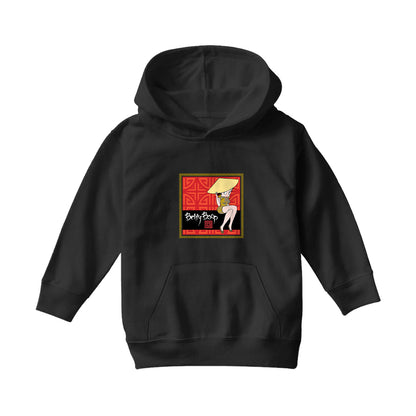 Betty Boop Longevity Symbol Pattern Kids Hooded Sweatshirt