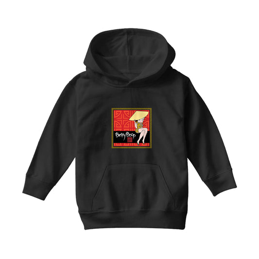 Betty Boop Longevity Symbol Pattern Kids Hooded Sweatshirt